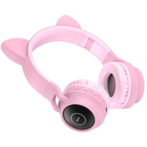 Навушники бездротові Hoco W27 Cat ear pink ТОП в Чернігові