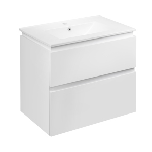 Комплект Qtap Albatross 710х725х460 White тумба підвісна + раковина врізна QT0172TP700D3070CW в Чернігові