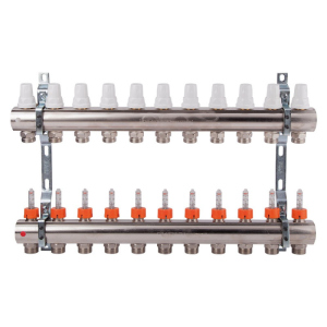 Коллектор Icma 1" 11 выходов, с расходомером №K013