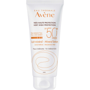 Сонцезахисне молочко мінеральне Avene SPF 50+ для гіперчутливої ​​шкіри 100 мл (3282779355872) ТОП в Чернігові