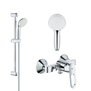 Змішувач для душу з душовим гарнітуром GROHE BauLoop 26129002 (2334000+26162001) ТОП в Чернігові