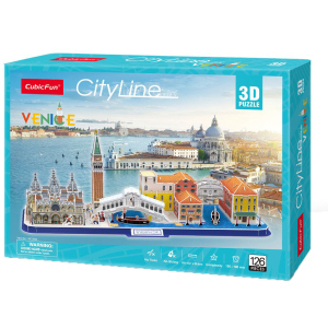 Трехмерная головоломка-конструктор Cubic Fun City Line Венеция (6944588202699) в Чернигове