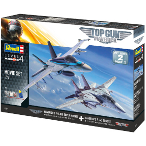 Збірна модель Revell Винищувачі F-14 та F/A-18E з фільму Top Gun. Масштаб 1:72 (RVL-05677) (4009803056777) краща модель в Чернігові