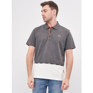 Поло Lacoste YH1539-H17 M (T4) Gray/White (3614039997339) в Чернігові