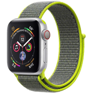 Ремінець Promate Fibro-42 для Apple Watch 42-44 мм 1/2/3/4/5/6/SE Green (fibro-42.green) краща модель в Чернігові