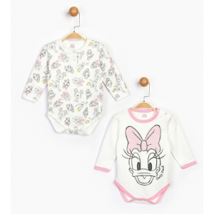 Боди Disney Minnie Mouse MN16077 86-92 см 2 шт Бело-розовое (8691109822390) ТОП в Чернигове