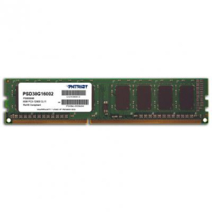 Модуль памяти PATRIOT 8GB [1x8GB 1600MHz DDR3] (PSD38G16002S) (F00152406) лучшая модель в Чернигове