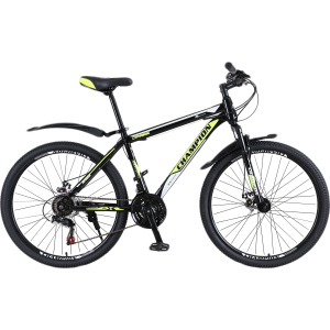 Велосипед Champion Spark 29" 19.5" Black-neon yellow-white (29ChWS21-003251) краща модель в Чернігові