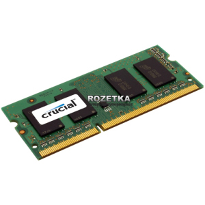 Оперативна пам'ять Crucial Micron SODIMM DDR3L-1600 4096MB PC3-12800 (CT51264BF160B) ТОП в Чернігові