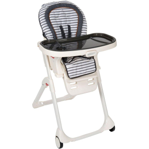 Стульчик для кормления 3 в 1 Graco Table2boost Brettons Stripes Синий в полоску (3K999BTSEU) надежный