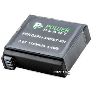 Аккумулятор PowerPlant для GoPro AHDBT-401 (DV00DV1401) лучшая модель в Чернигове