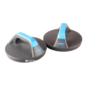 Упори для віджимання LiveUp Push Up Pro 19.5х9 см Blue-Grey (LS9411) ТОП в Чернігові