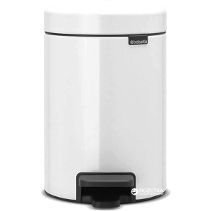 Ведро для мусора Brabantia Pedal Bin 3 л White (112126) надежный