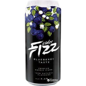 Упаковка сидра Fizz Blueberry 4% 0.5 л x 24 банки (4740098079309) лучшая модель в Чернигове