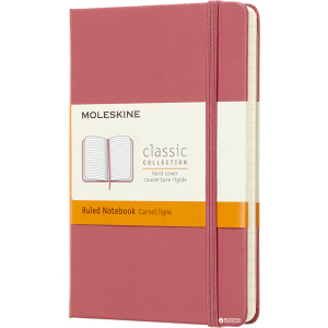 Записная книга Moleskine Classic 9 х 14 см 192 страницы в линейку Пастельно-розовый (8058341715277) ТОП в Чернигове