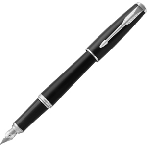 Ручка перова Parker Urban 17 Muted Black CT FP F Чорна Чорно-сріблястий корпус (30 111) ТОП в Чернігові