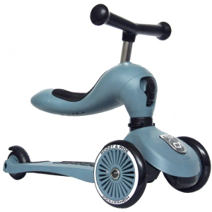 Самокат Scoot and Ride Highwaykick-1 серо-синий (SR-160629-STEEL) (4897033962711) лучшая модель в Чернигове