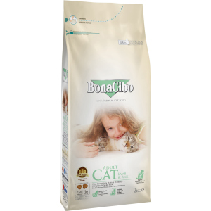 Сухий корм для кішок BonaCibo Adult Cat Lamb&Rice з м'ясом ягняти і рисом 5 кг (BC405666) краща модель в Чернігові