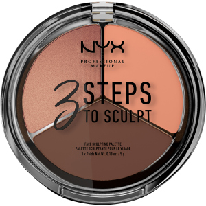 Палетка для контурування NYX Professional Makeup 3 Steps To Sculpt 04 Deep 5 г (800897098353)