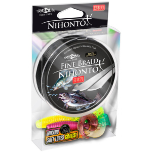 Шнур Mikado Nihonto Fine Braid 150 м 0.08 мм 4.95 кг Black (Z19B-008) в Чернігові