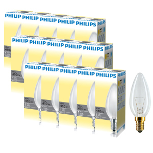 Лампа накаливания Philips 40W E14 230V B35 FR 1CT/10X10F (926000006933R) 15 шт лучшая модель в Чернигове