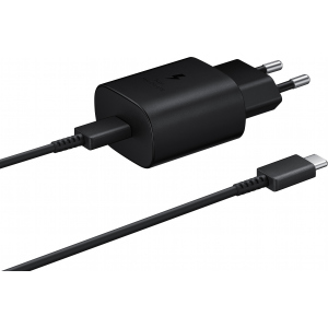 Зарядний пристрій Samsung 25W PD Wall Charger Type-C Cable Black (EP-TA800XBEGRU) ТОП в Чернігові