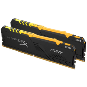 Оперативна пам'ять HyperX DDR4-3000 16384MB PC4-24000 (Kit of 2x8192) Fury RGB Black (HX430C15FB3AK2/16) краща модель в Чернігові