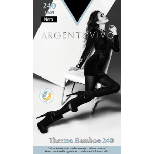 Колготки Argentovivo Thermo Bamboo 240 Den 2 р. Nero (8051403076132) в Чернігові