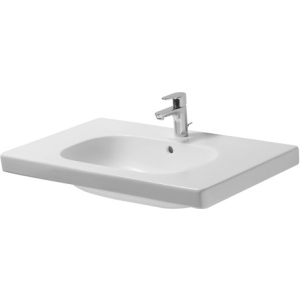 Керамічна прямокутна раковина 85х48см DURAVIT D-CODE 03428500002 біла (56516) краща модель в Чернігові